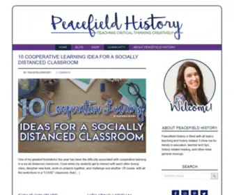 Peacefieldhistory.com(Peacefield History) Screenshot