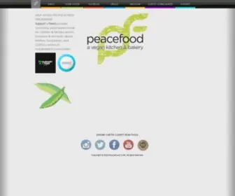 Peacefoodcafe.com(Vegan food & pastries) Screenshot