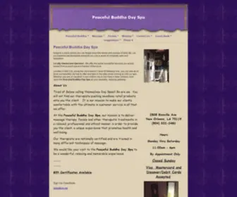 Peacefulbuddhadayspa.com(Peaceful Buddha) Screenshot