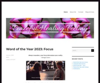 Peacefulhealingfeeling.com(Peace Is Its Own Reward) Screenshot