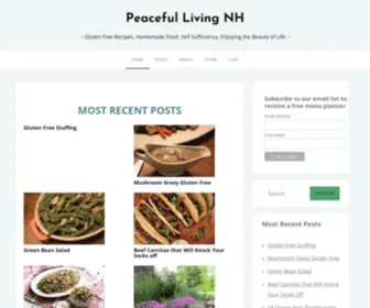 Peacefullivingnh.com(Peaceful Living NH) Screenshot