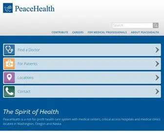 Peacehealth.org(Medical system) Screenshot