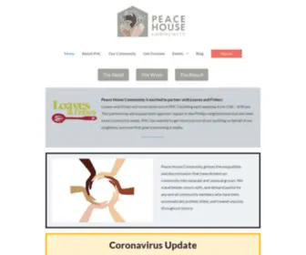 Peacehousecommunity.org(A Place to Belong) Screenshot