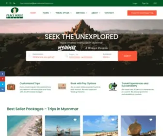 Peacehousetravel.com(Myanmar Travel) Screenshot