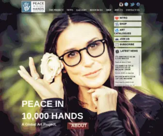 Peacein10000Hands.com(Peace inHands) Screenshot