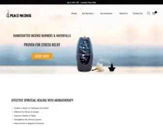 Peaceincense.com(Enlighten your mind with high quality incense burners & waterfalls. Our mission) Screenshot