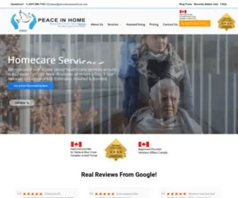 Peaceinhomehealthcare.com(Peace in home health care) Screenshot