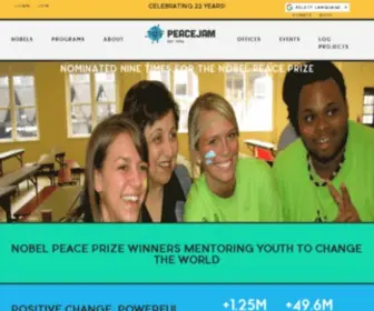 Peacejam.org Screenshot