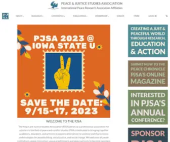 Peacejusticestudies.org(Peace and Justice Studies Association) Screenshot