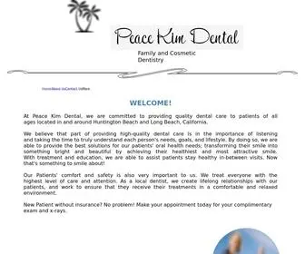 Peacekimdental.com(Peace Kim Dental) Screenshot