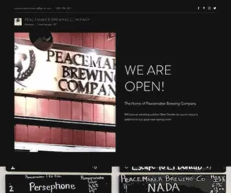 Peacemakerbrewing.com(Peacemaker Brewing Company LLC) Screenshot