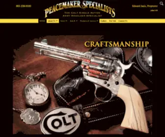 Peacemakerspecialists.com(Colt Single Action Army Revolver Specialists) Screenshot
