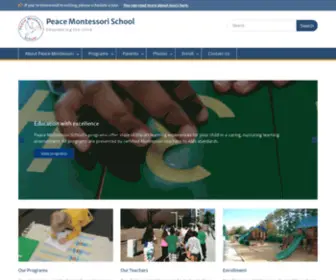 Peacemontessorischool.com(Empowering the child) Screenshot