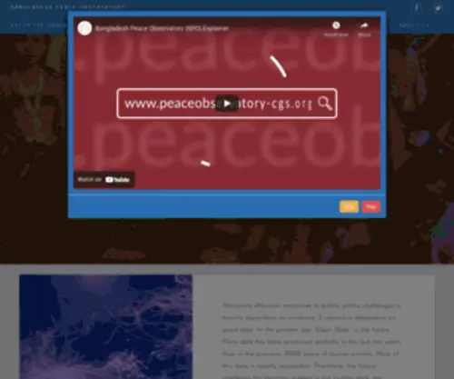 Peaceobservatory-CGS.org(Bangladesh Peace Oservatory) Screenshot