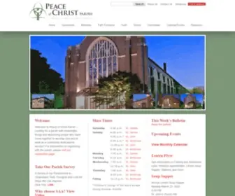 Peaceofchristparish.org(Peace of Christ Roman Catholic Parish) Screenshot