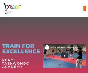 Peacetaekwondo.com(Train for Excellence) Screenshot