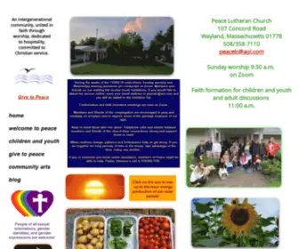 Peacewayland.org(Churches in Wayland) Screenshot