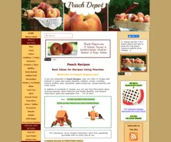 Peach-Depot.com(Peach Recipes) Screenshot