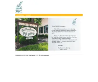 Peach-Tree.com(The peach tree restaurant and gifts) Screenshot