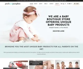 Peachandpumpkins.com(🍑 baby accessories) Screenshot