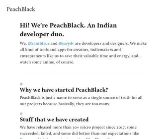 Peachblack.co(Terms) Screenshot