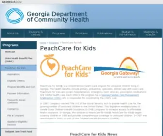 Peachcare.org(GaMap2Care) Screenshot