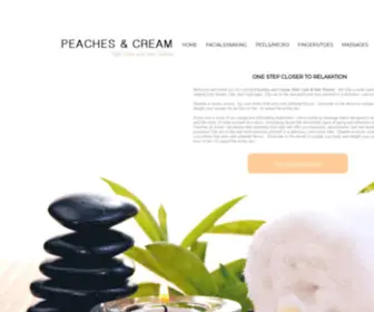 Peachesandcreamskincare.com(Peaches and Cream Skin Care & Hair Studio) Screenshot