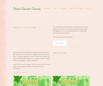 Peachgardengames.com(Peach Garden Games) Screenshot