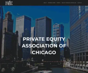 Peachicago.com(Private Equity Association of Chicago) Screenshot