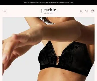 Peachielingerie.com.au(Peachie Lingerie) Screenshot
