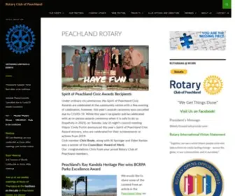 Peachlandrotary.com(Rotary Club of Peachland) Screenshot