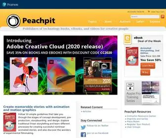 Peachpit.com(Publishers of technology books) Screenshot