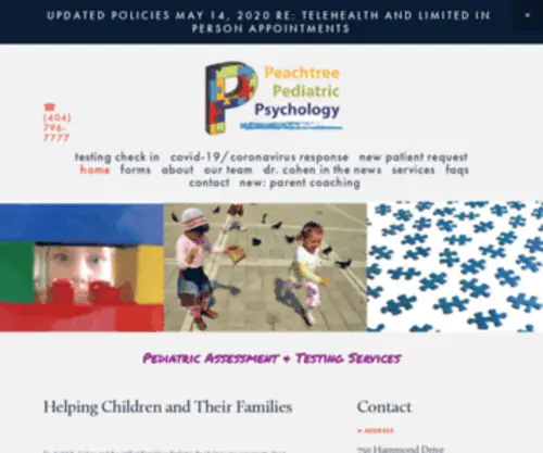 Peachpsychology.com(Peachtree Pediatric Psychology) Screenshot