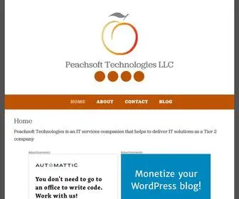 Peachsofttech.com(Peachsoft Technologies) Screenshot