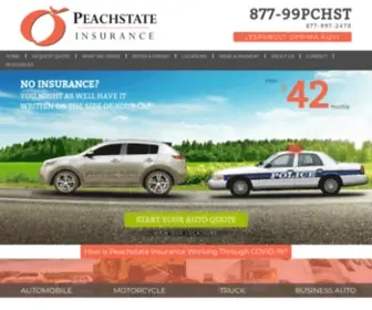 Peachstateinsurance.net(Peachstate Insurance) Screenshot