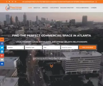 Peachtreecre.com(Peachtree Commercial Real Estate) Screenshot