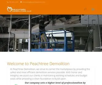 Peachtreedemo.com(Peachtree Demolition) Screenshot