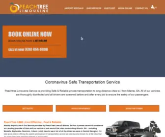 Peachtreelimousine.com(PeachTree Limousine Service) Screenshot