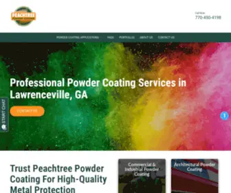 Peachtreepowdercoating.com(Powder Coating Lawrenceville) Screenshot