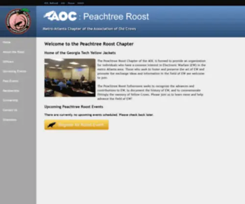 Peachtreeroost.org(Peachtree Roost Chapter) Screenshot