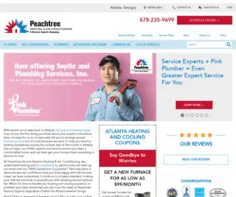 Peachtreeserviceexperts.com(HVAC Service & Repairs in Atlanta) Screenshot