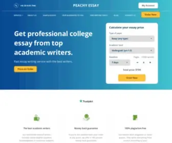 Peachyessay.com(Fast Essay Writing Service) Screenshot