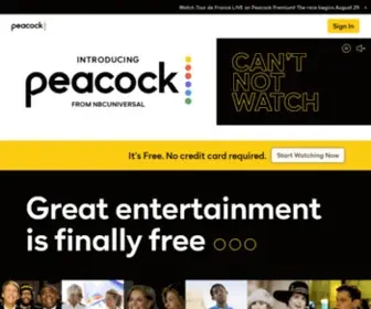 Peacock.com(Peacock) Screenshot