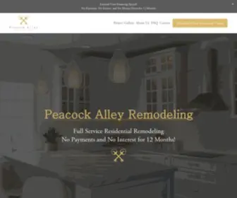 Peacockalleyremodeling.com(Tampa's Best Kitchen & Bathroom Remodeling) Screenshot