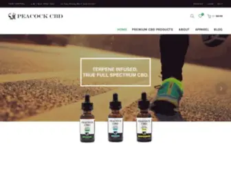 Peacockcbd.com(Premium CBD Brand Selling Cannabidiol Products) Screenshot