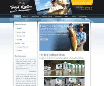 Peacockfishing.com(HighRoller Outdoor Adventures) Screenshot