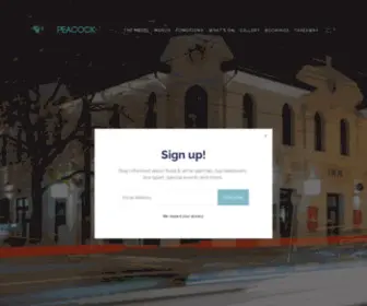 Peacockinnhotel.com(Dining Room. Beer Garden. Live Sport) Screenshot