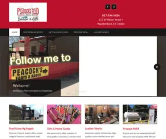 Peacocksfeed.com(Feed, AG Supply & Propane) Screenshot