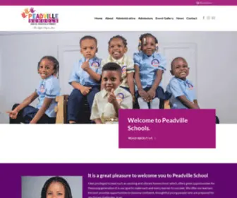 Peadvilleschools.com(Nursery and Primary) Screenshot