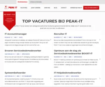 Peak-IT.nl(PEAK-IT is nu Experis) Screenshot